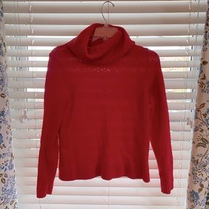 Red Jcrew sweater